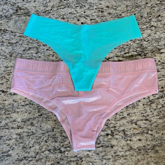 PINK Victoria's Secret Other - NEW 🌟 VICTORIAS SECRET PINK 2 pack size Large you get 1 thong 1 cheekster NEW